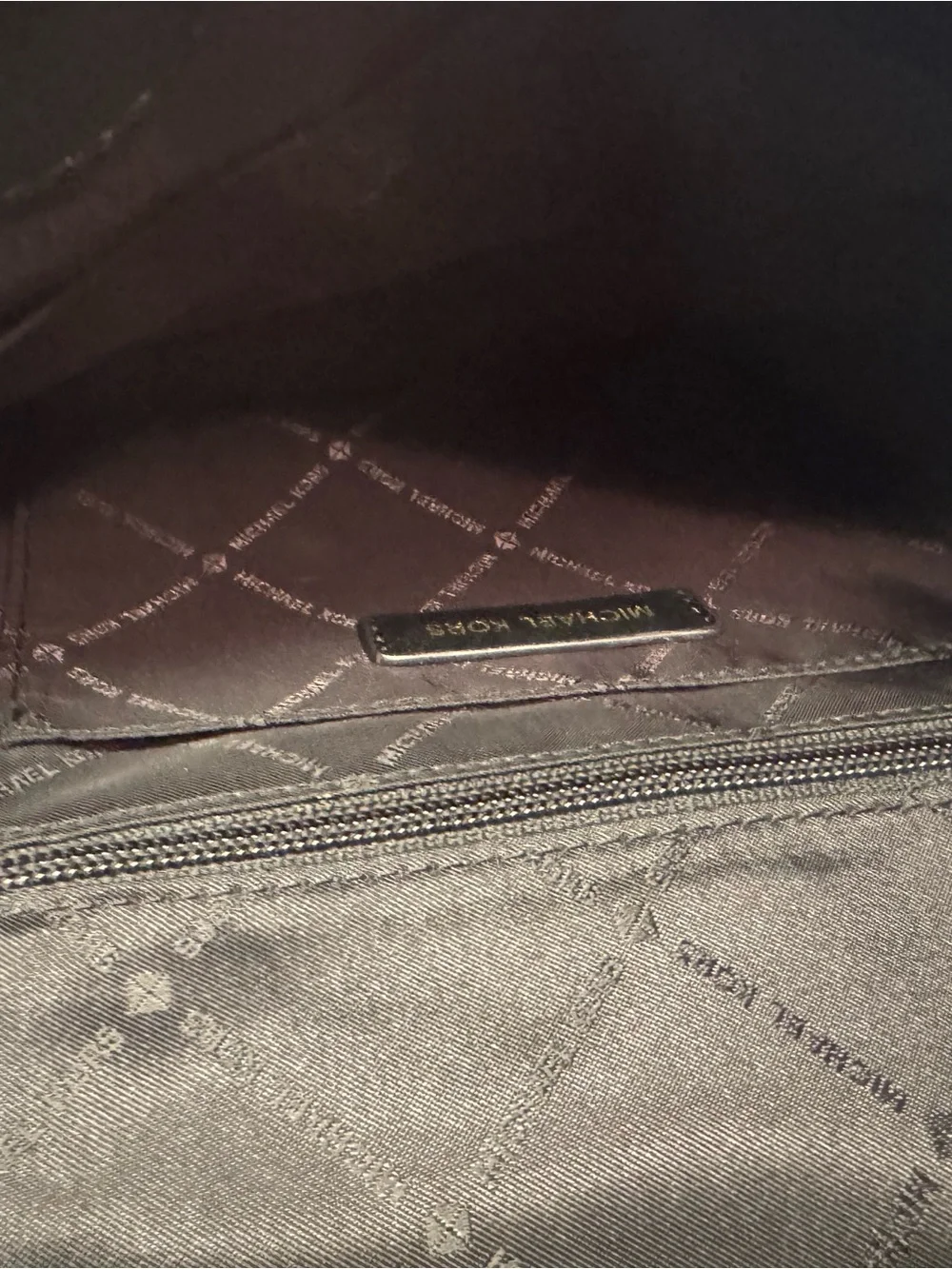 Michael Kors Quilted Black Leather Satchel with Gold Hardware